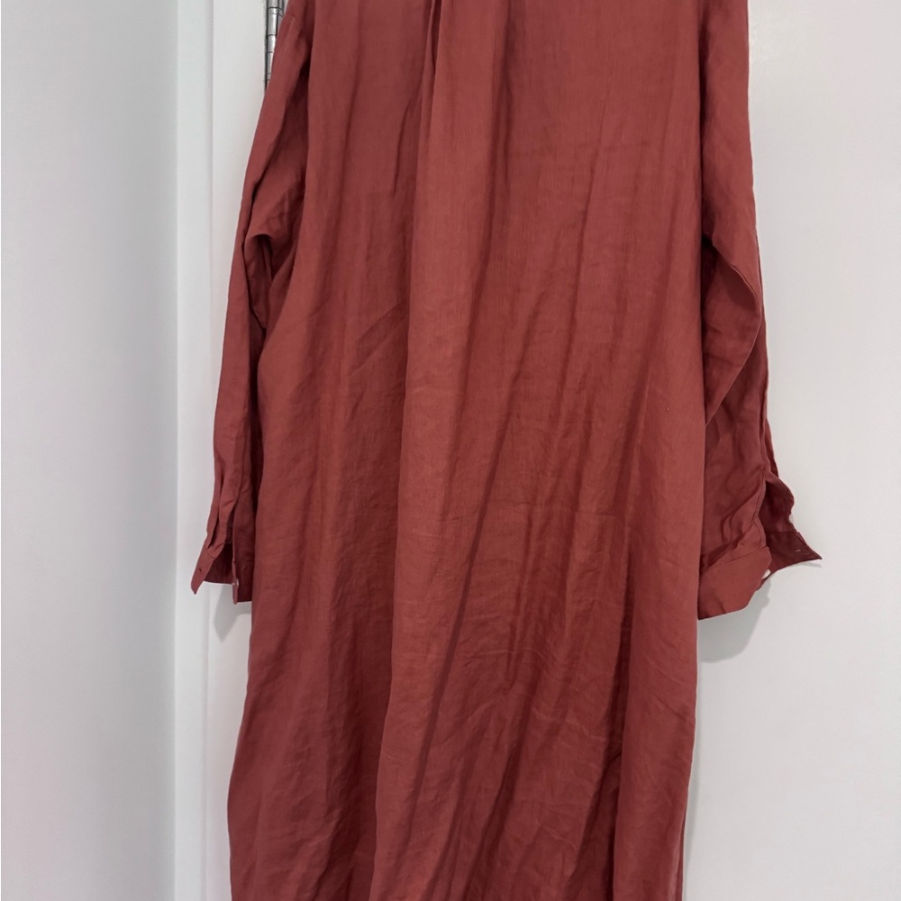 Muji Rust Button Down Shirt